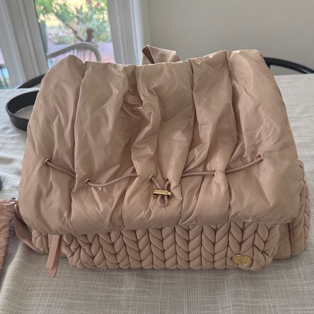 Happ Pink Drawstring Diaper Bag